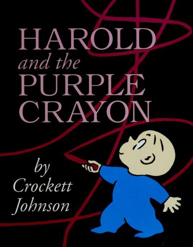 Harold and the Purple Crayon book by Crockett Johnson — minimalist single-line illustration