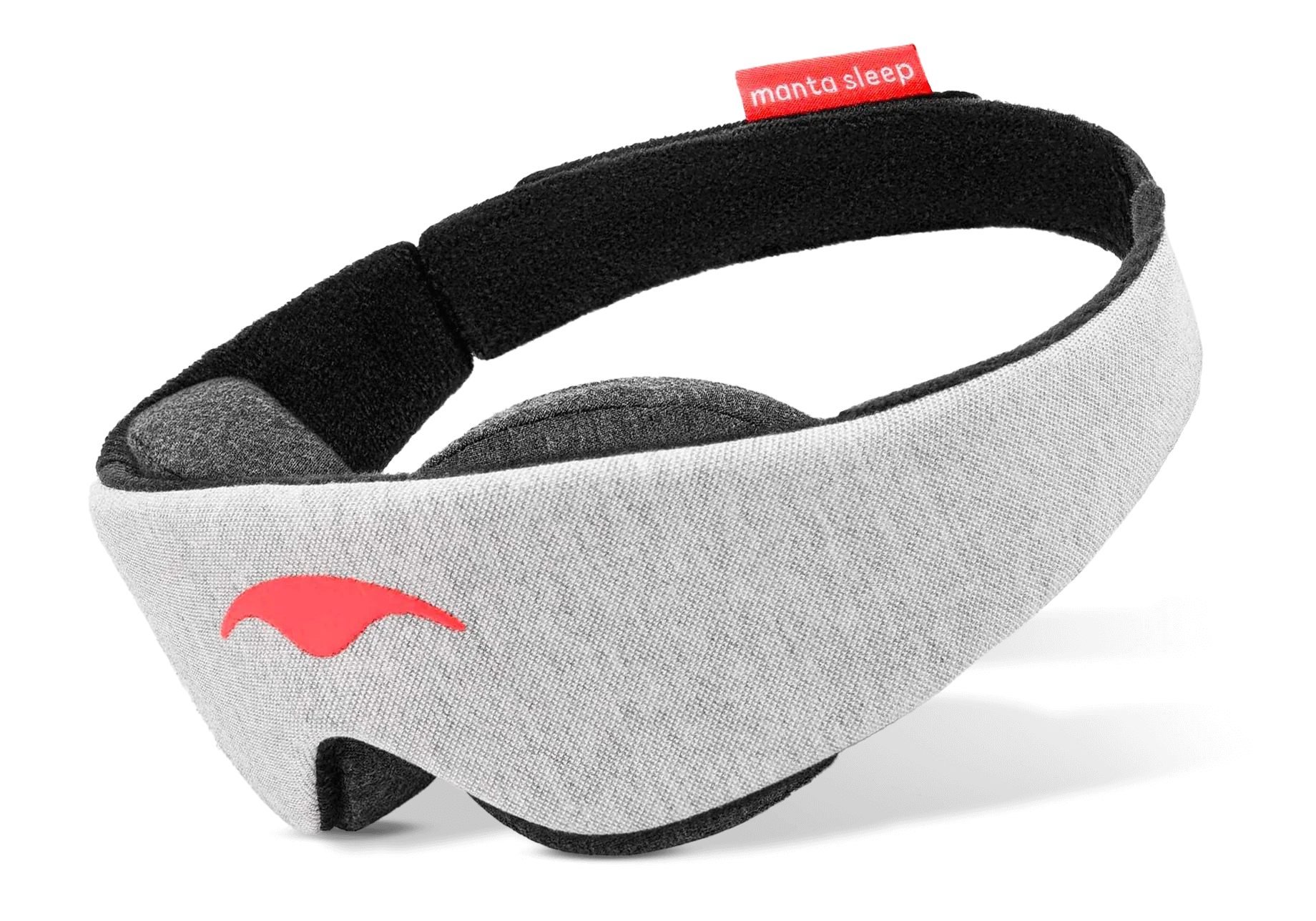 Manta Sleep Mask Pro in black on neutral background
