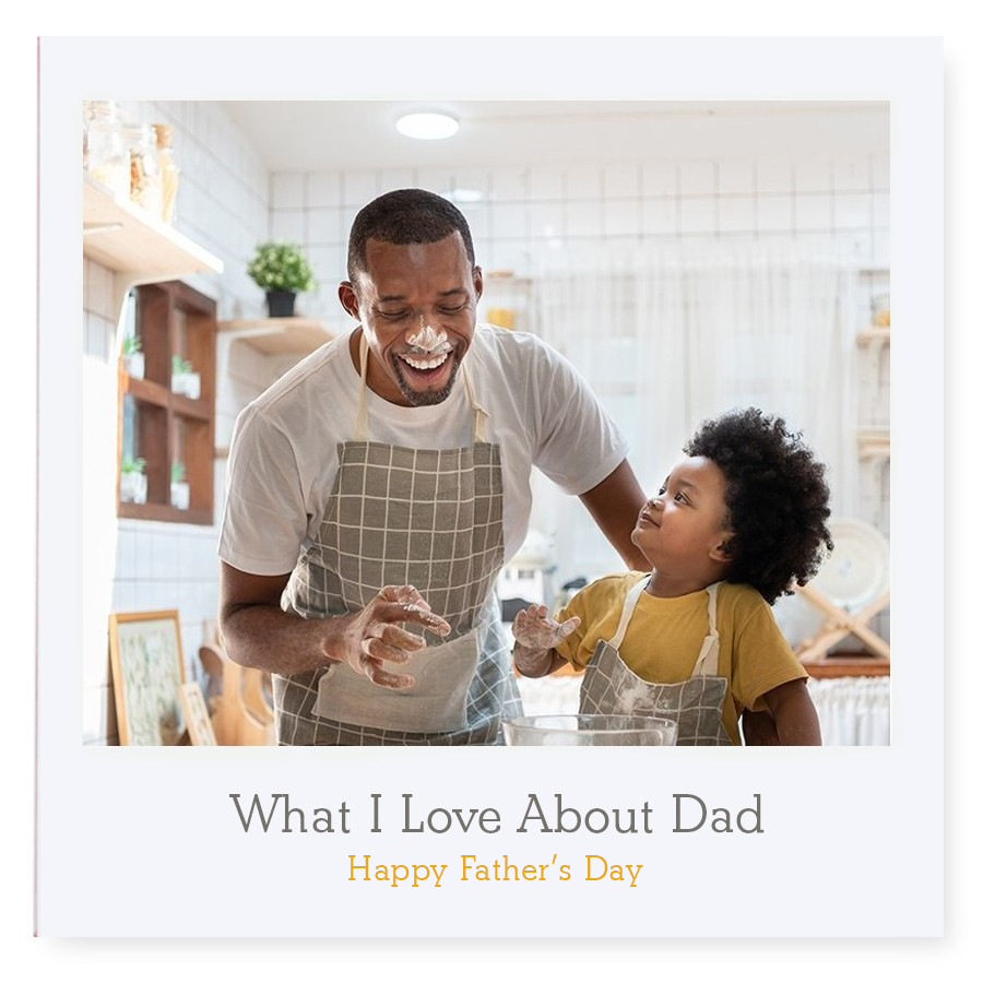Pinhole Press What I Love About Dad photo book, a Father's Day gift from baby to dad