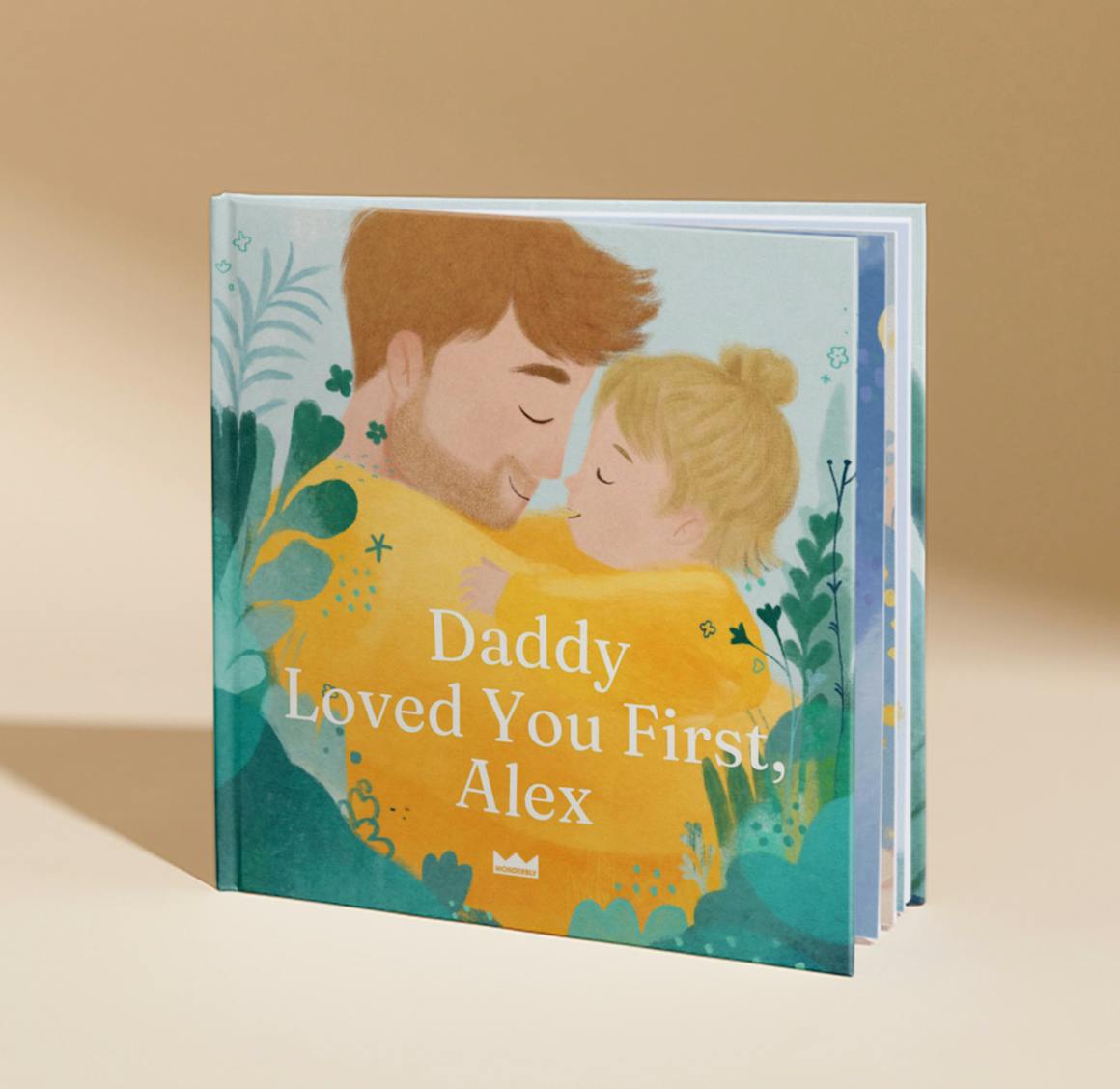 Wonderbly Daddy Loved You First personalized book cover