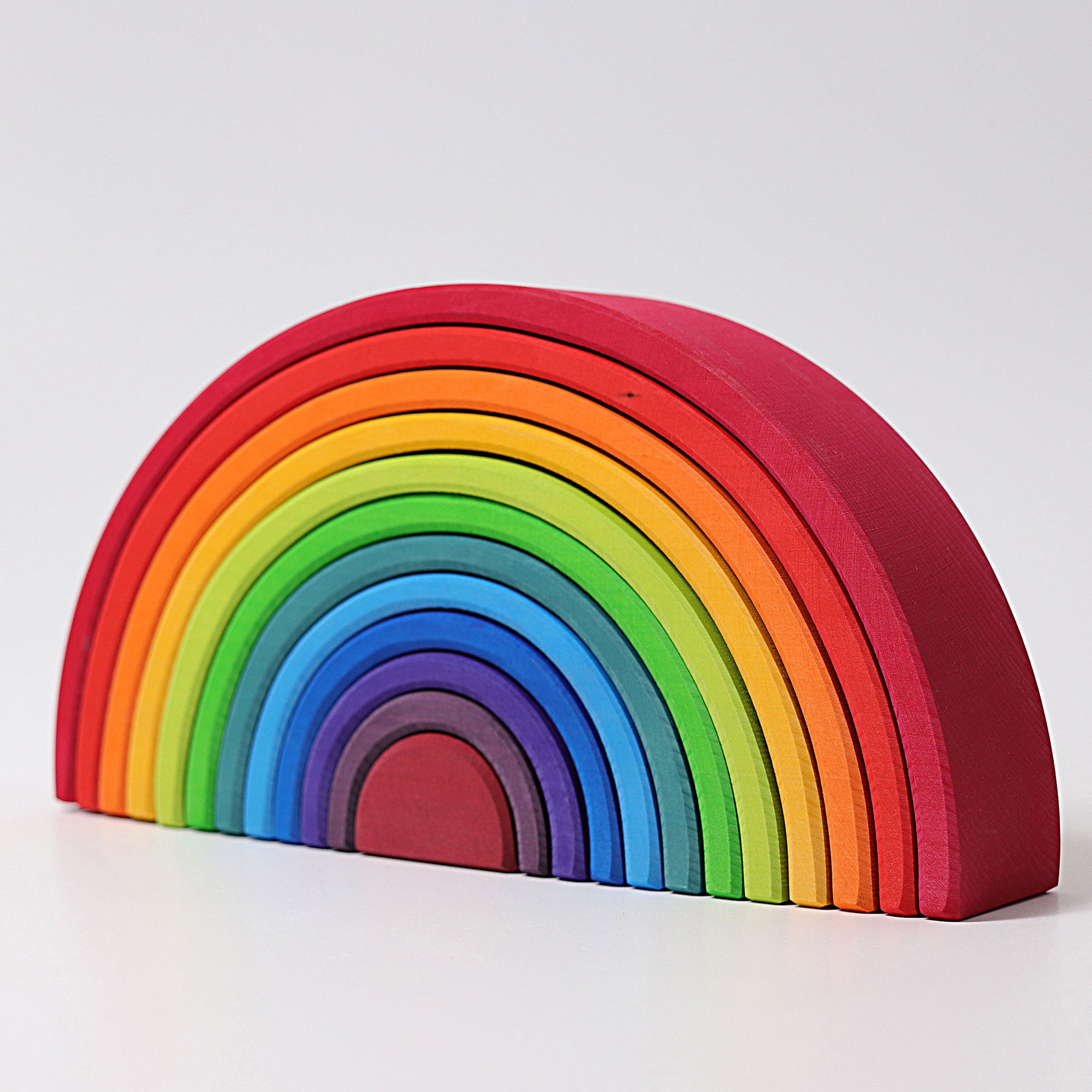 GRIMM's Large Rainbow wooden stacking toy — first birthday gift that grows with the child
