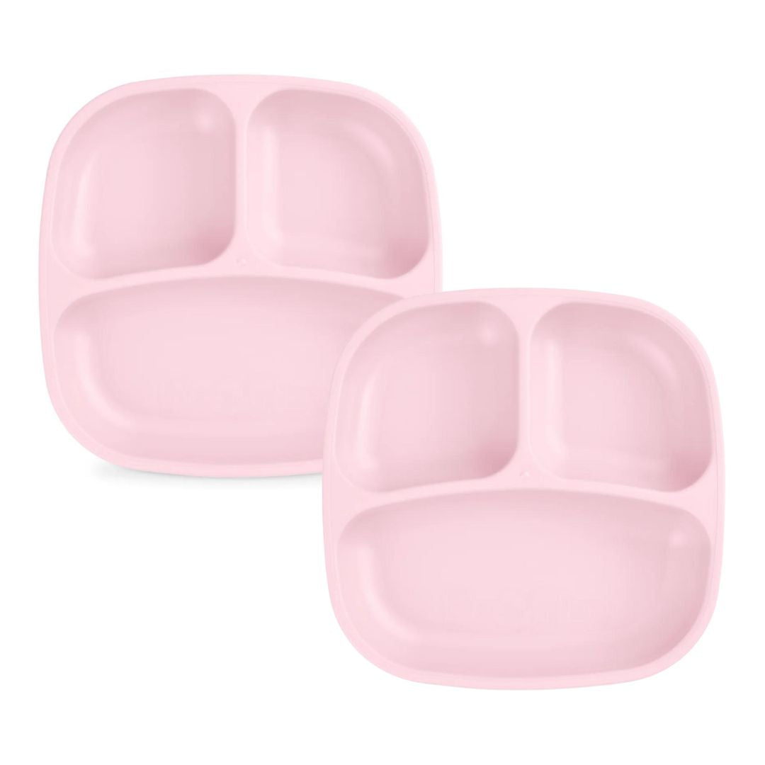 Re-Play recycled plastic divided plate toddler feeding set