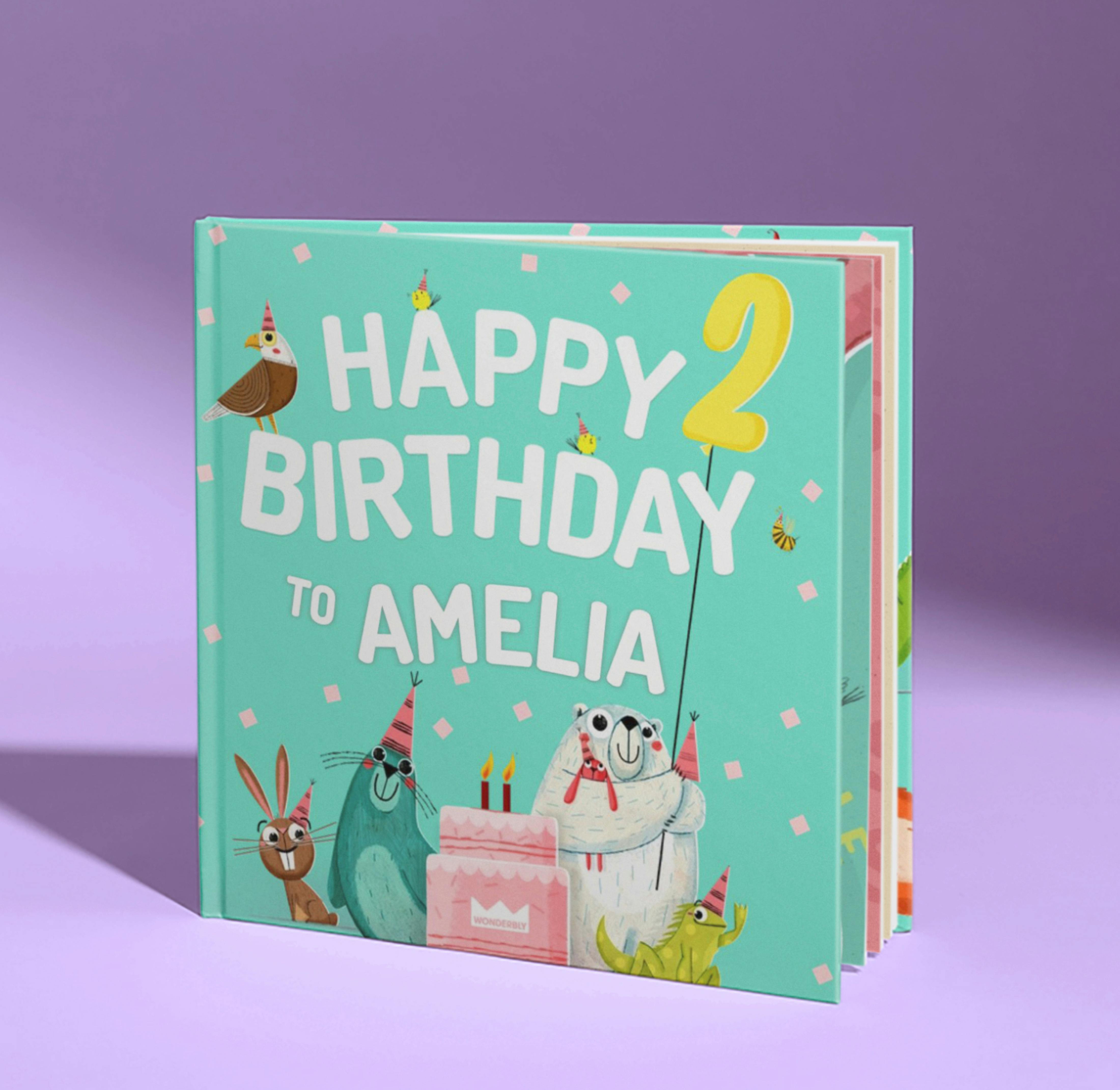 Wonderbly Happy Birthday To You personalized book with bright birthday artwork