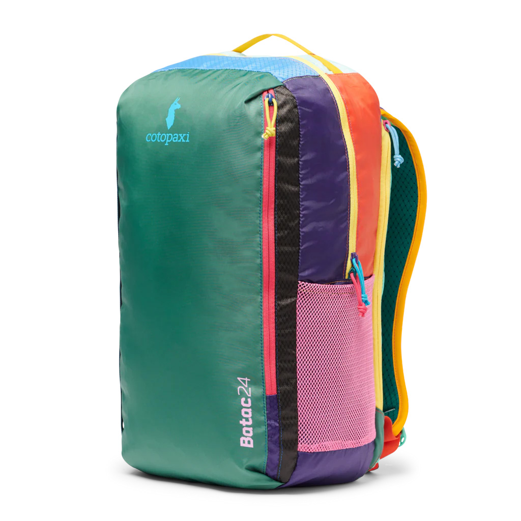 Cotopaxi Batac 24L lightweight colorful backpack on clean background