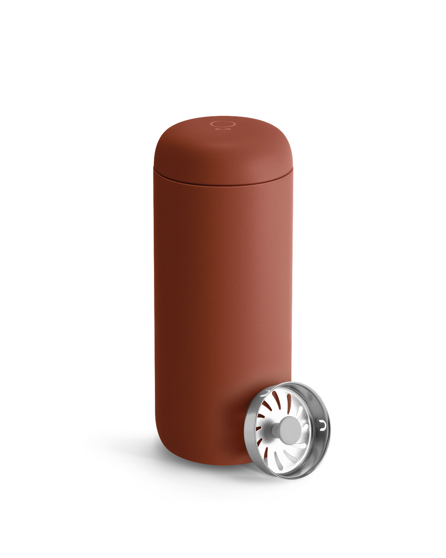 Fellow Carter Move Travel Mug in warm sienna tone on clean background