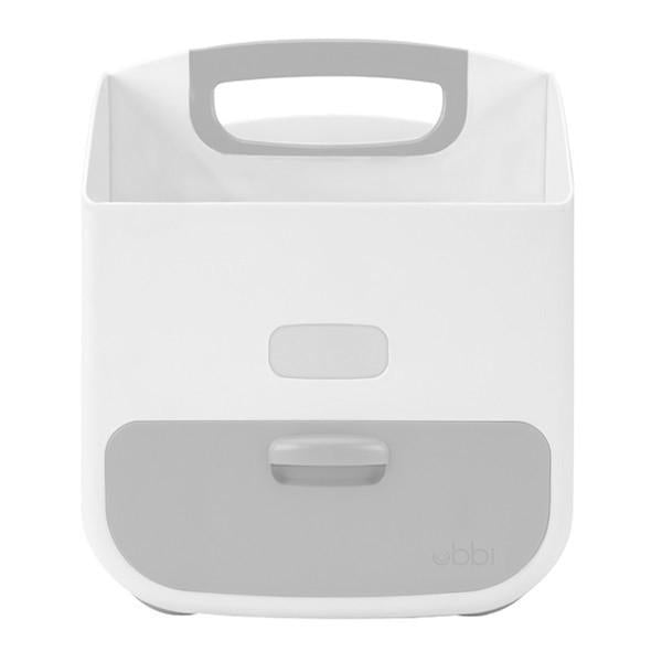 Ubbi Everything Diaper Caddy organizer filled with diapering essentials