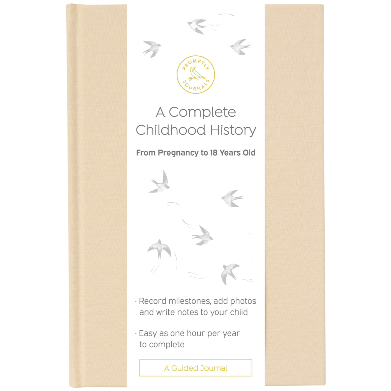 Promptly Journals complete childhood history baby memory book