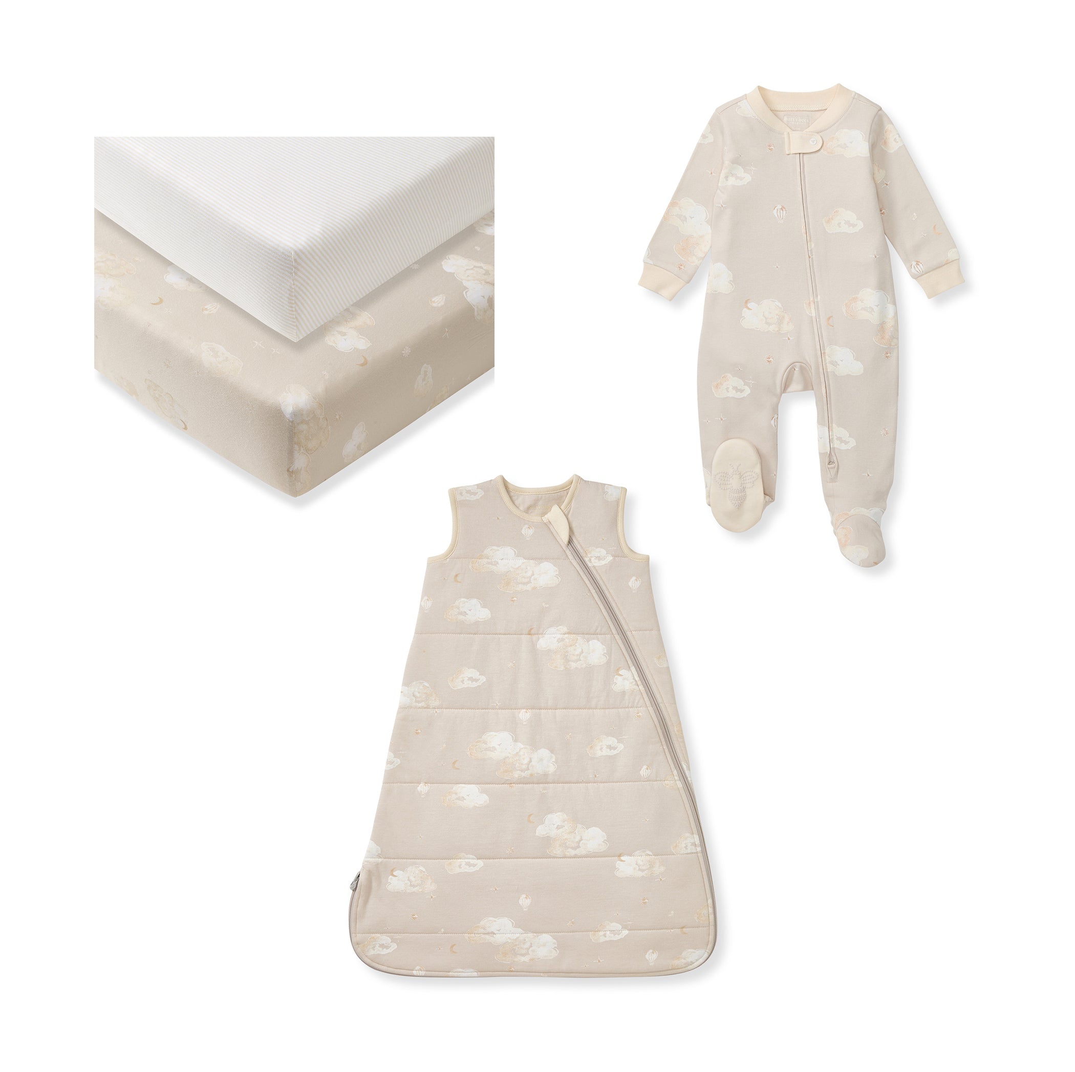 Burt's Bees Baby Good Night Sky neutral newborn bundle gift set