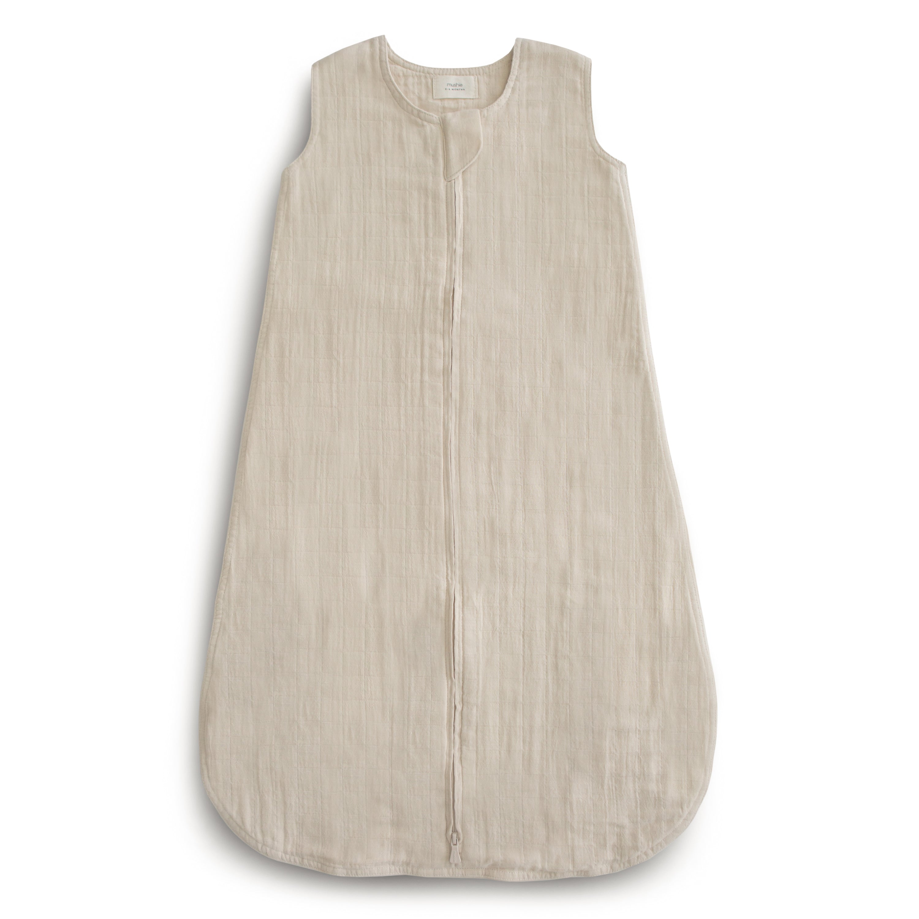Mushie sleep bag wearable blanket in fog neutral grey-blue