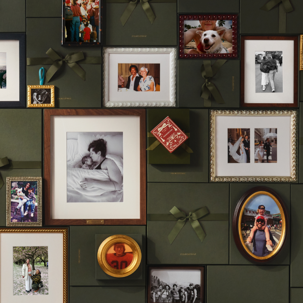Framebridge custom frames and gifts — ready-to-hang framed prints and custom framing service for new parents