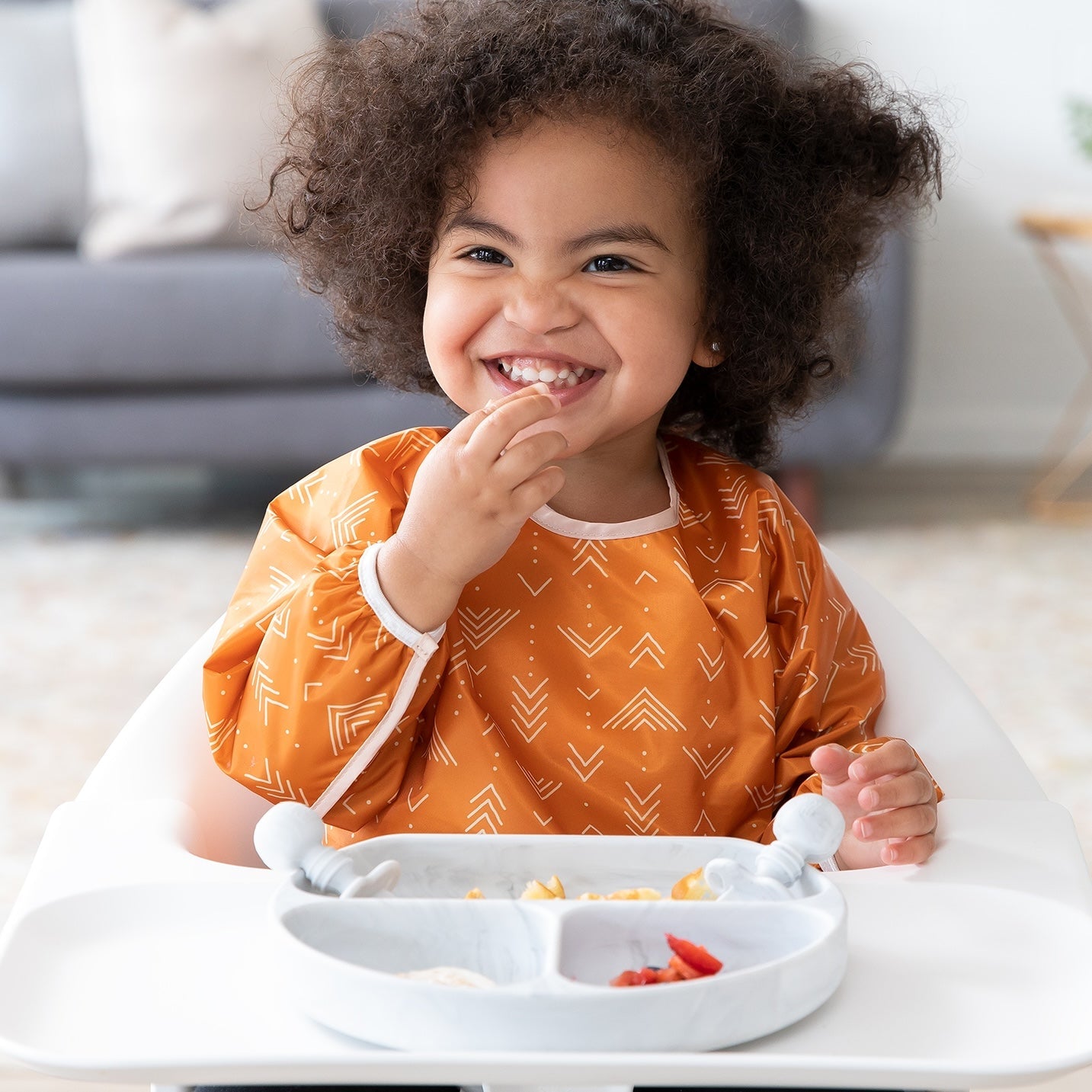 Bumkins waterproof silicone bibs 2-pack for messy outdoor eating