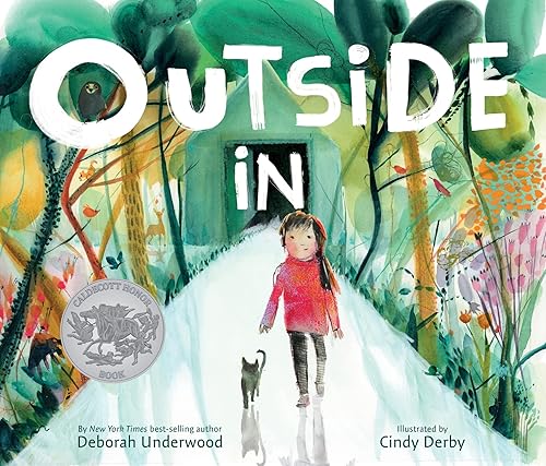 Outside In board book by Deborah Underwood illustrated nature book