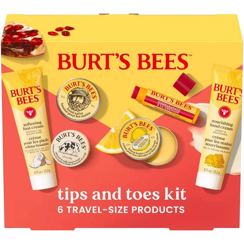 Burt's Bees Tips and Toes Kit 6-piece gift set