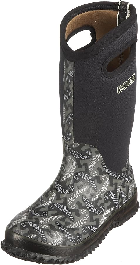Bogs Classic High waterproof toddler rain boots in colorful fun print