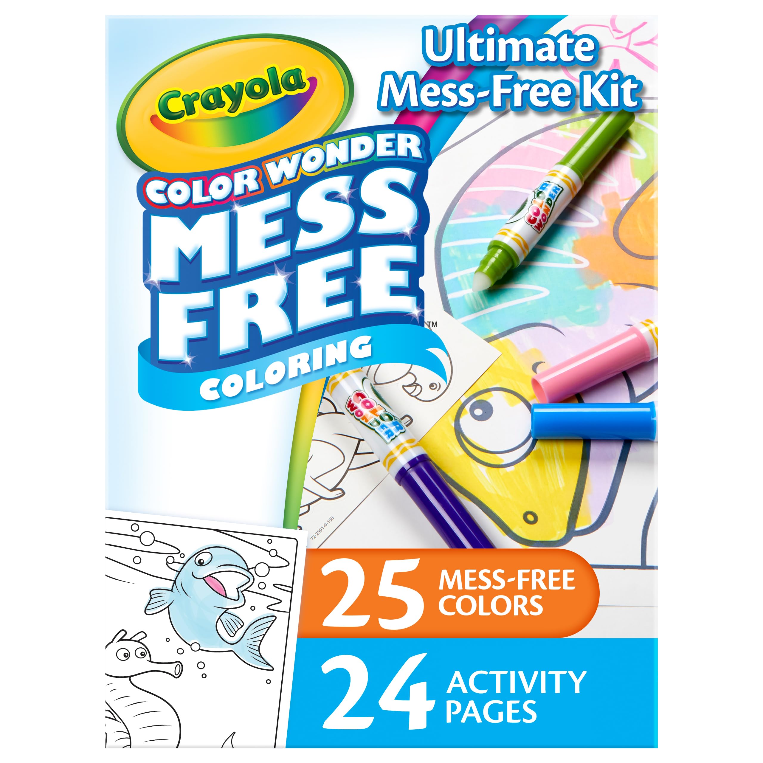 Crayola Color Wonder mess-free markers and coloring book starter kit for toddlers