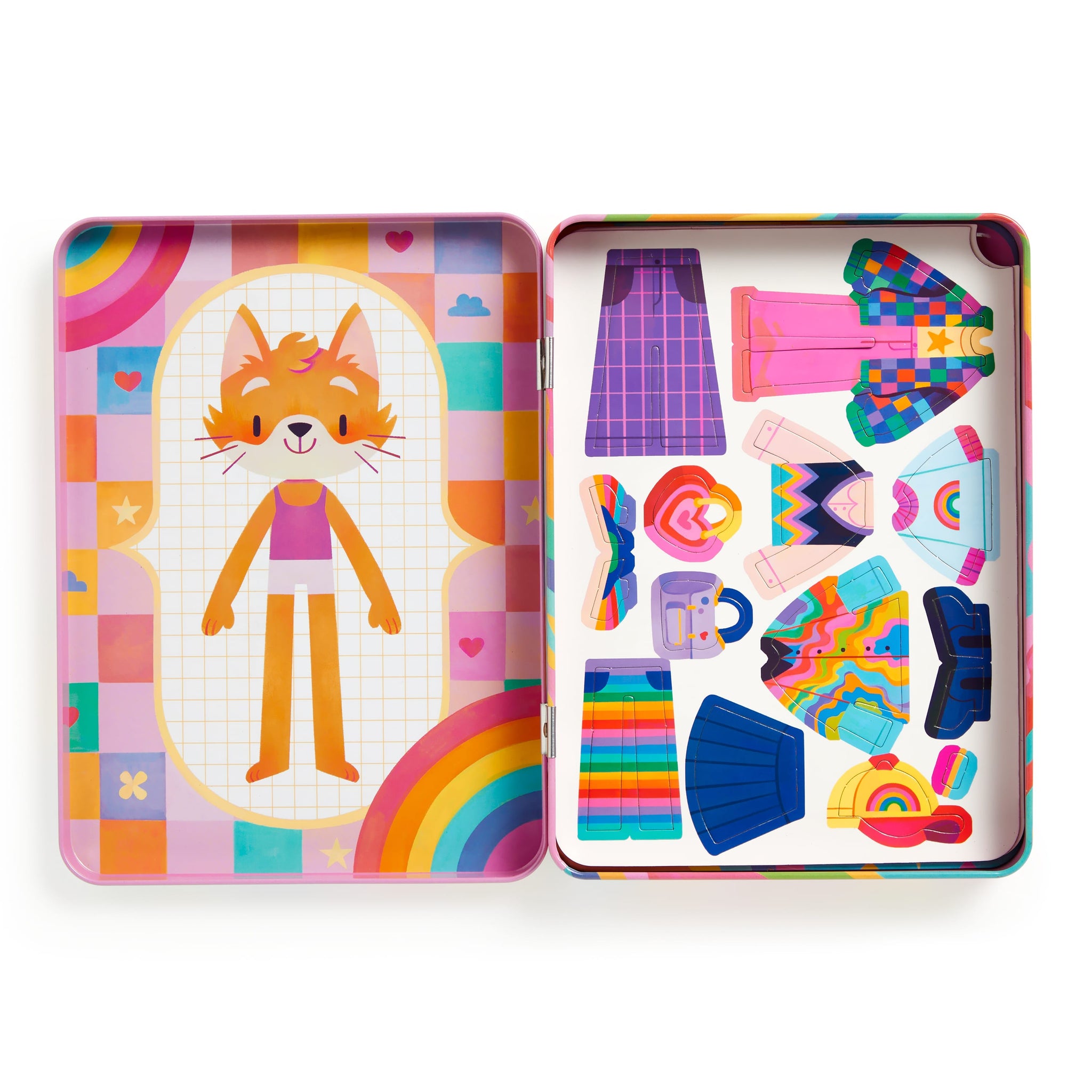 Mudpuppy colorful magnetic drawing board with illustrated frame for toddlers
