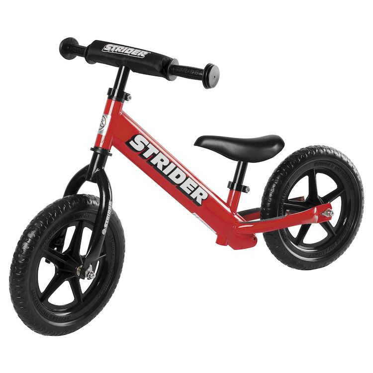 Strider 2x no-pedal balance bike for toddlers with adjustable seat in sport colors