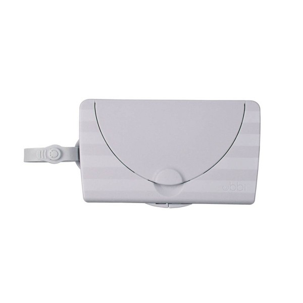 Ubbi on-the-go baby wipes dispenser in gray